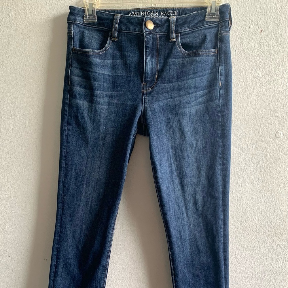 American Eagle denim, 360* super stretch, hi-rise jeggings